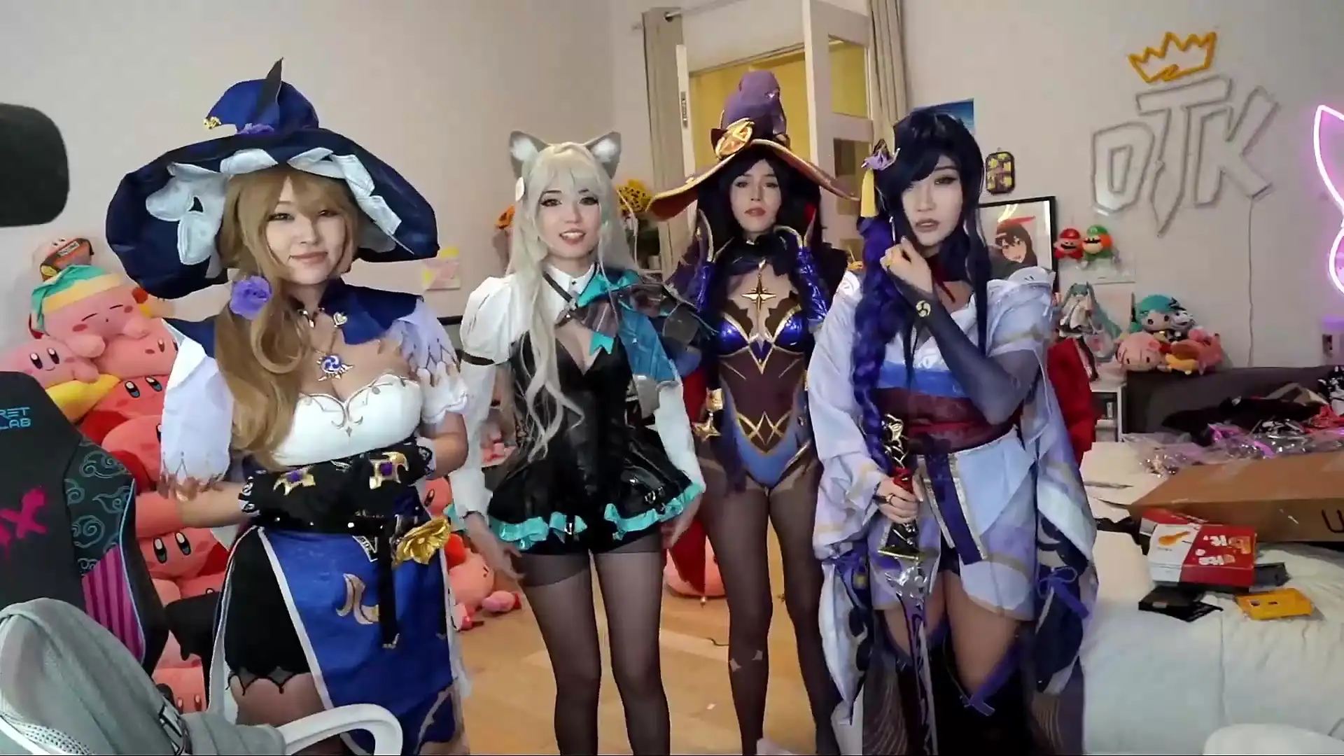 Emiru, Pokimane, Aria, Hyoon - Genshin Impact